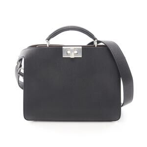 Fendi Peekaboo ISee U Handbag Leather Black